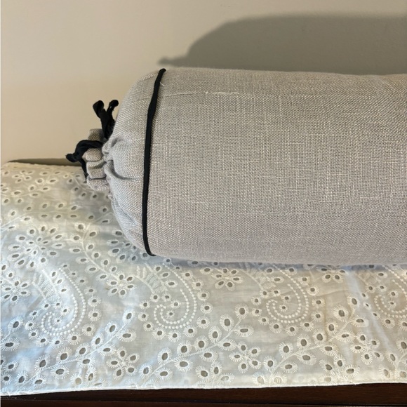 Creep It Real Grey with Black Trim Bolster Pillow Halloween - Picture 5 of 8